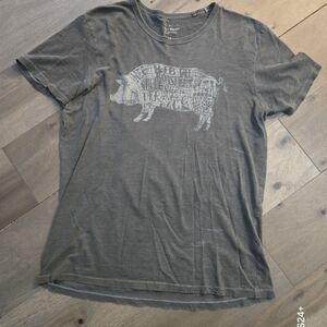 Lucky Brand Original Chop Shop Gray T Shirt